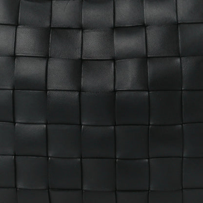 Bottega Veneta Lambskin Maxi Intrecciato Bowling Cassette Shoulder Bag Black 10 of 15