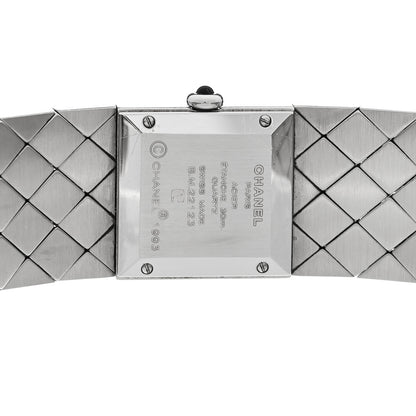 Chanel Stainless Steel Diamond 19mm Matelasse Quartz Watch 4 of 4