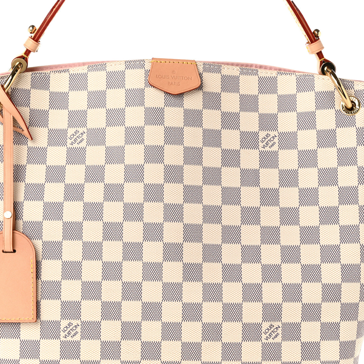Louis Vuitton Damier Azur Graceful PM Rose Ballerine 7 of 10