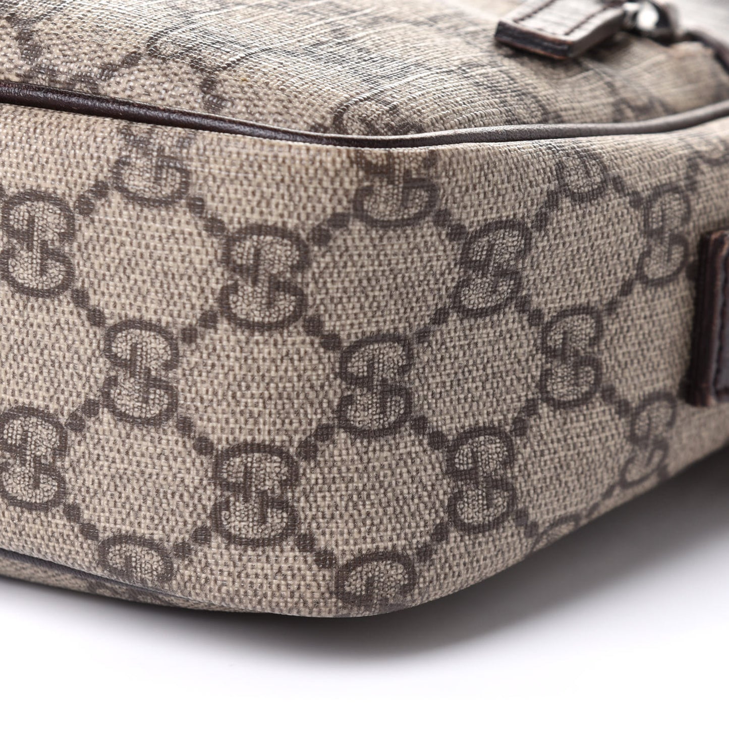 GG Plus Monogram Shoulder Bag Dark Brown
