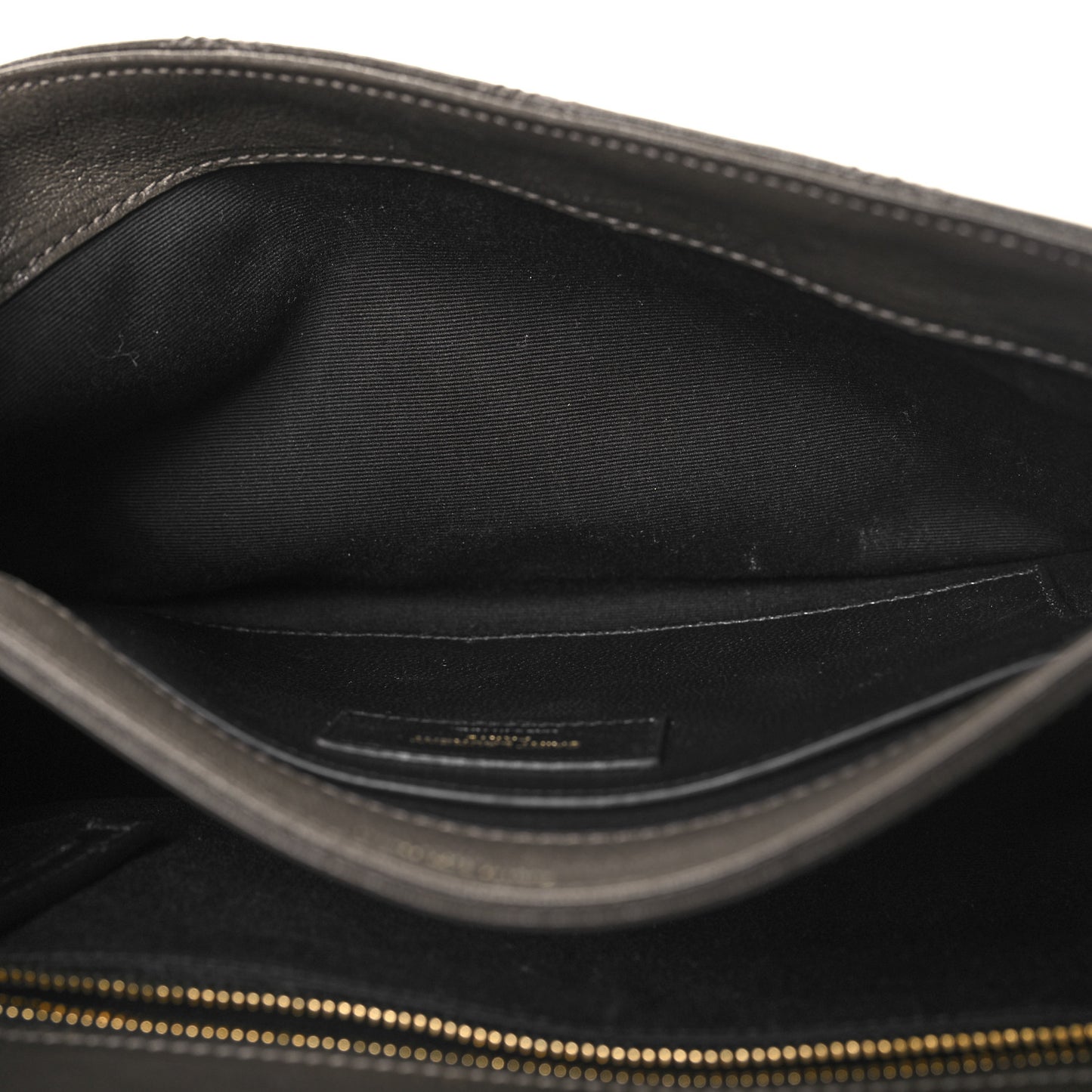 Lambskin Quilted Mini Becky Chain Bag Grey Kaki
