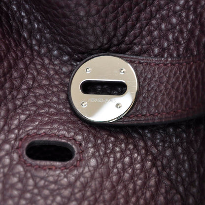 Hermes Taurillon Clemence Lindy 30 Prune 8 of 10
