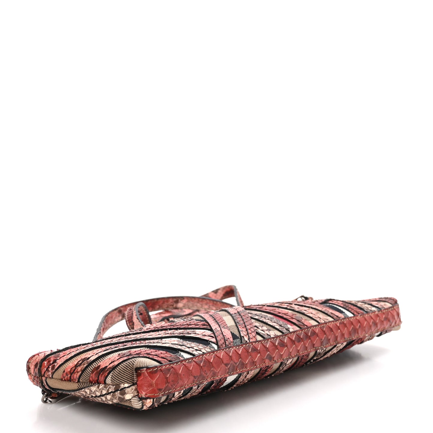 Snakeskin Shoulder Bag Pink