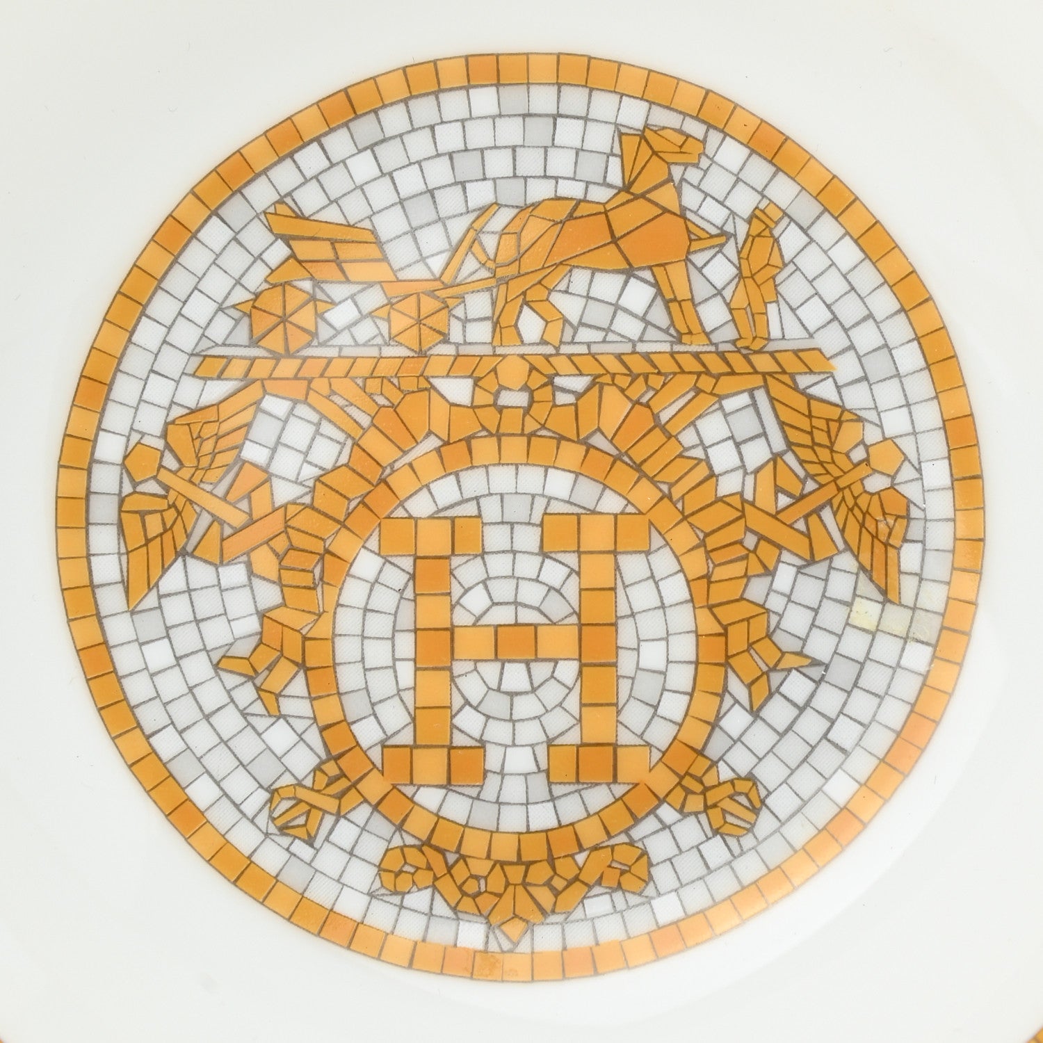 Hermes Porcelain Mosaique au 24 Soy Dish 5 of 7
