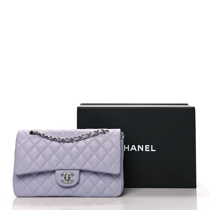 Chanel Caviar Quilted Medium Double Flap Light Purple 11 of 11