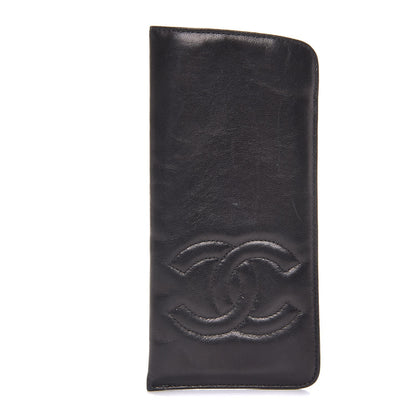 Chanel Lambskin CC Sunglasses Case Black 1 of 9