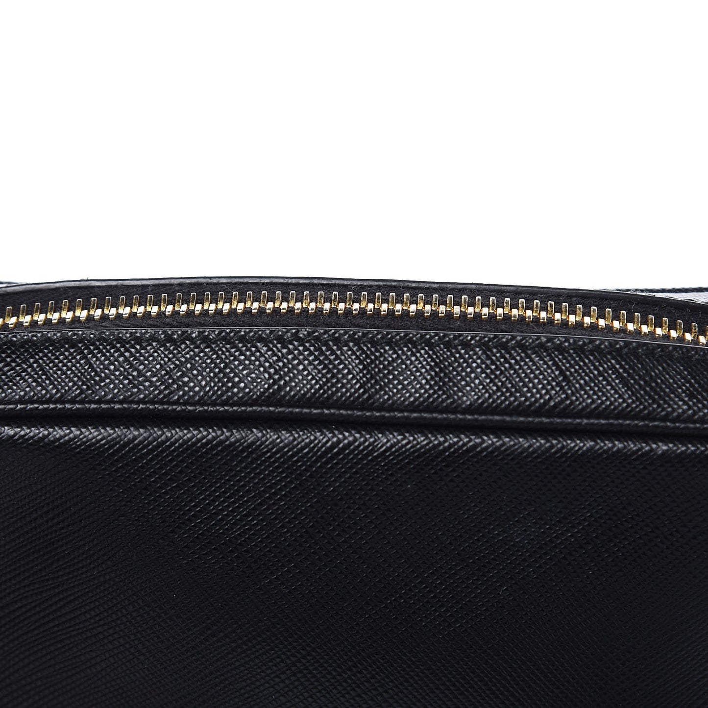 Saffiano Mini Camera Crossbody Bag Black