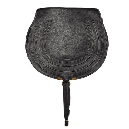Chloe Calfskin Medium Marcie Round Crossbody Bag Black 1 of 8