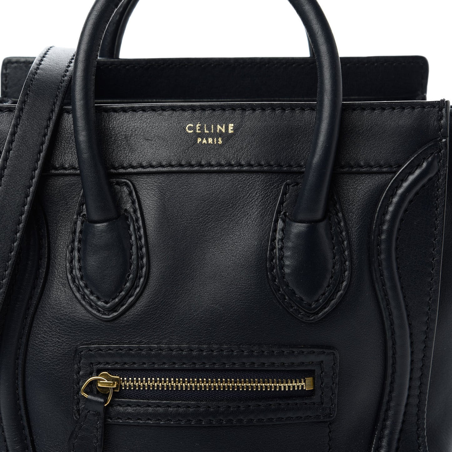 Smooth Calfskin Nano Luggage Black