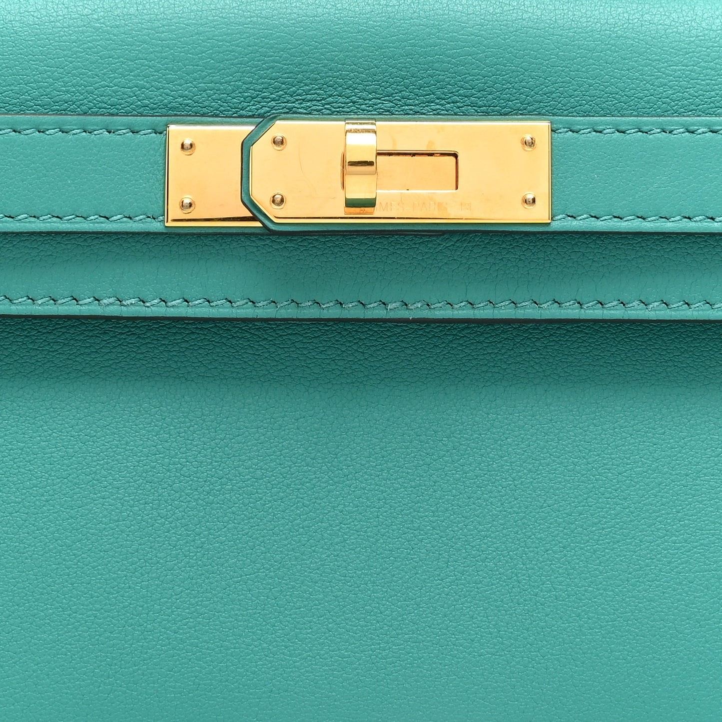 Swift Kelly Cut Clutch Pochette Vert Verone