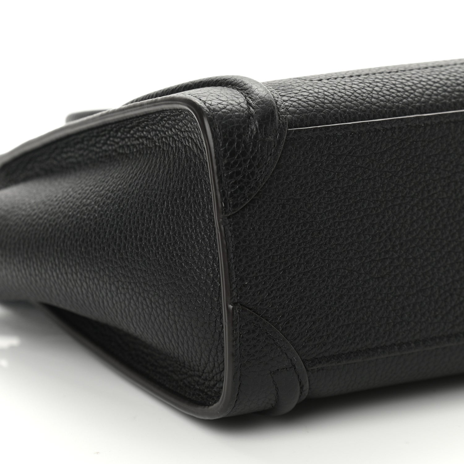 Celine Drummed Calfskin Nano Luggage Black 8 of 10