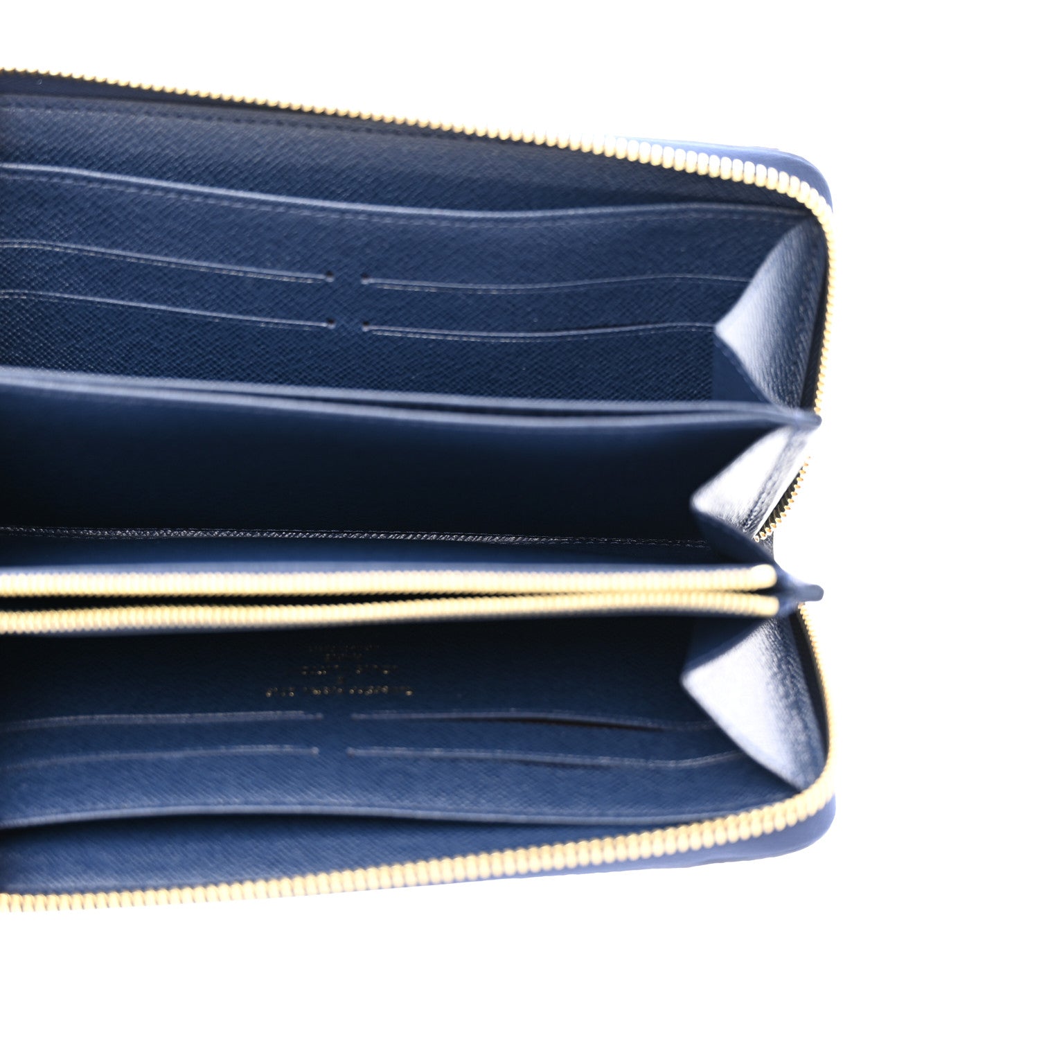 Louis Vuitton Damier Paillettes Zippy Wallet Blue 5 of 8