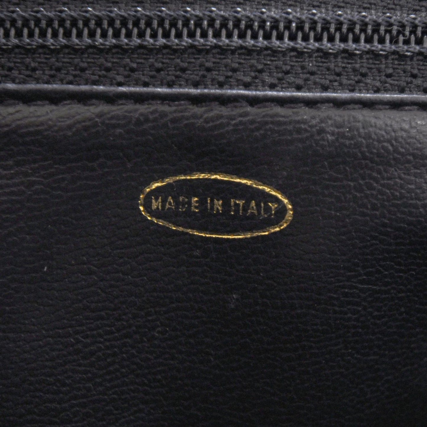 Lambskin Quilted Shoulder Bag Navy Blue