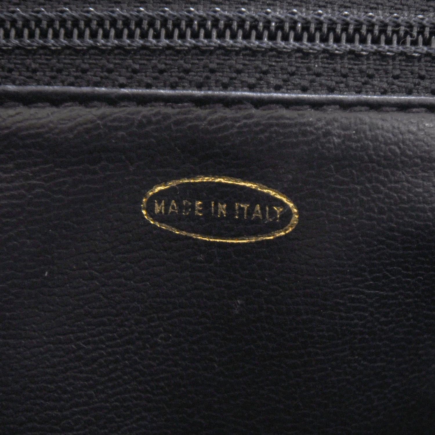 Chanel Lambskin Quilted Shoulder Bag Navy Blue 8 of 9