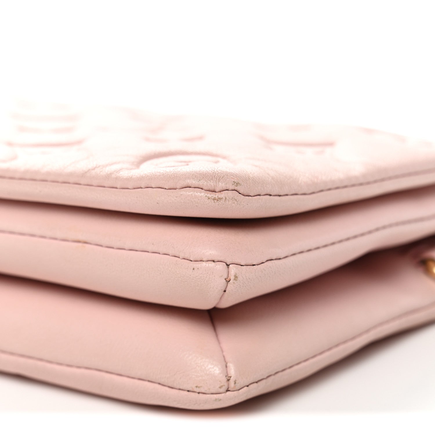 Louis Vuitton Lambskin Embossed Monogram Pochette Coussin Rose 9 of 10