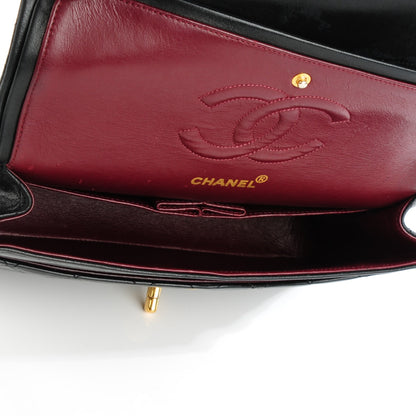 Chanel Lambskin Quilted Medium Double Flap Black 6 of 9