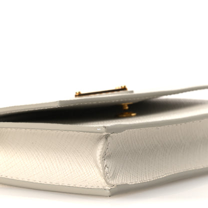 Prada Saffiano Card Holder With Chain Talco 8 of 10