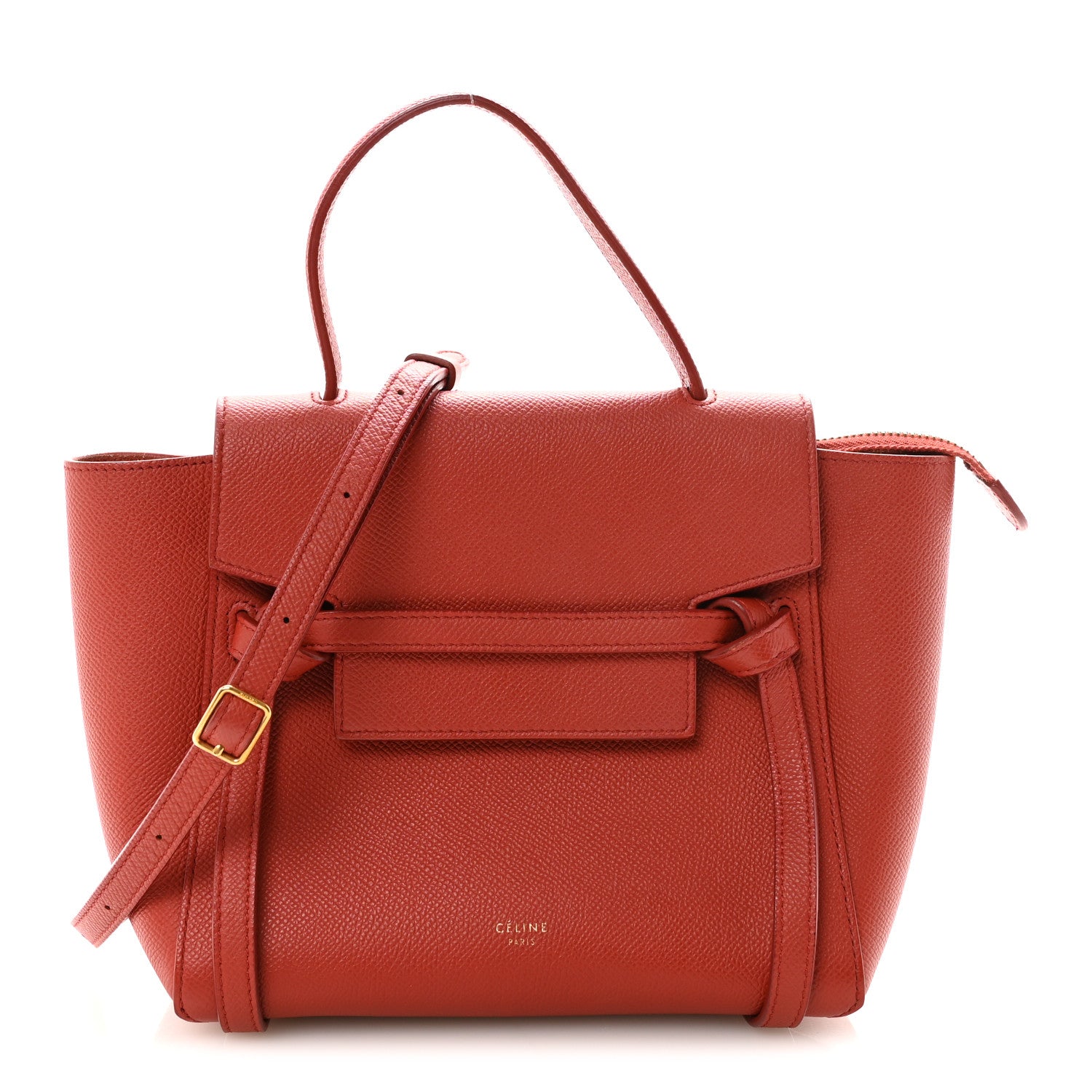 Celine Grained Calfskin Nano Belt Bag Coral 1874577 – FASHIONPHILE