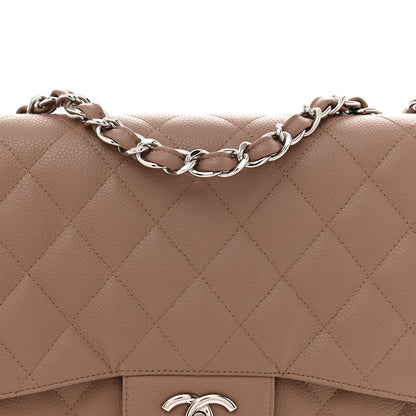Chanel Caviar Quilted Jumbo Single Flap Brown 7 of 10