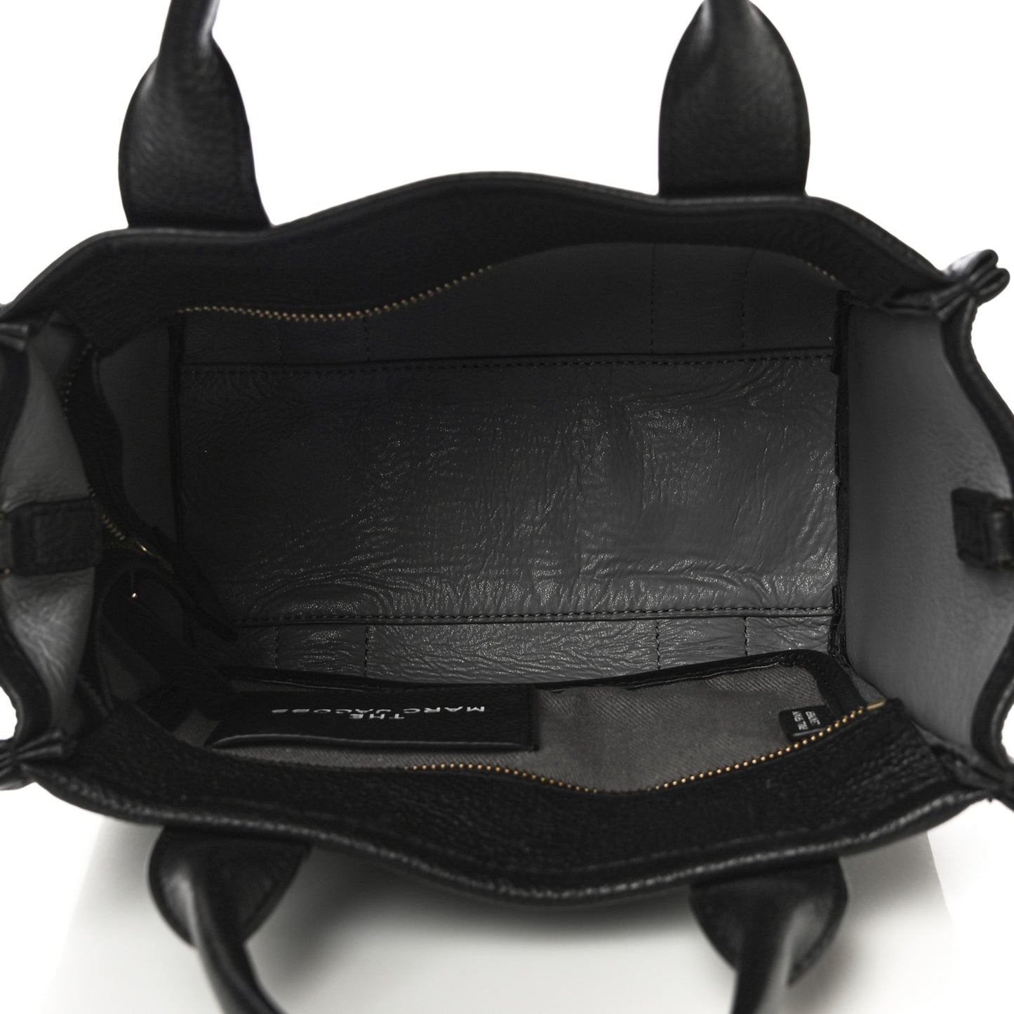 Grained Calfskin Small The Tote Bag Black
