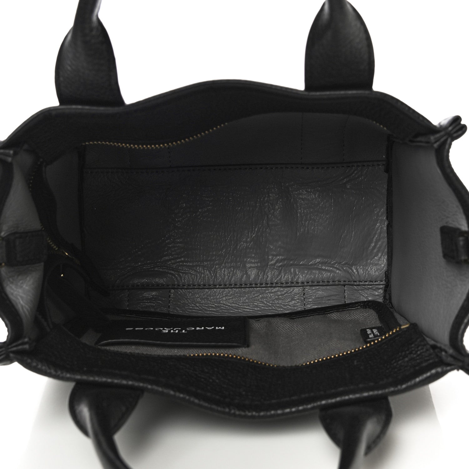 Marc Jacobs Grained Calfskin Small The Tote Bag Black 5 of 12