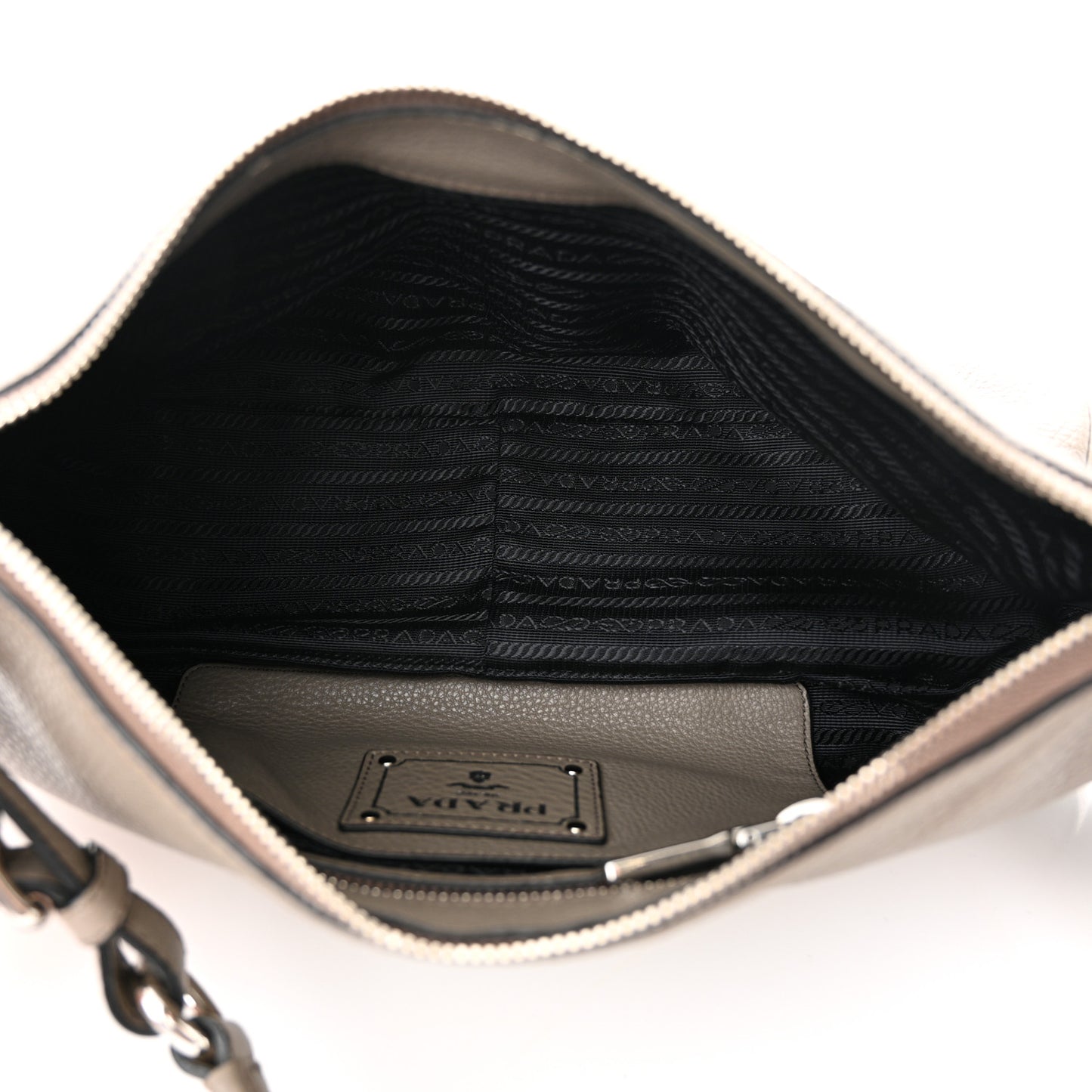Vitello Phenix Shoulder Bag Argilla