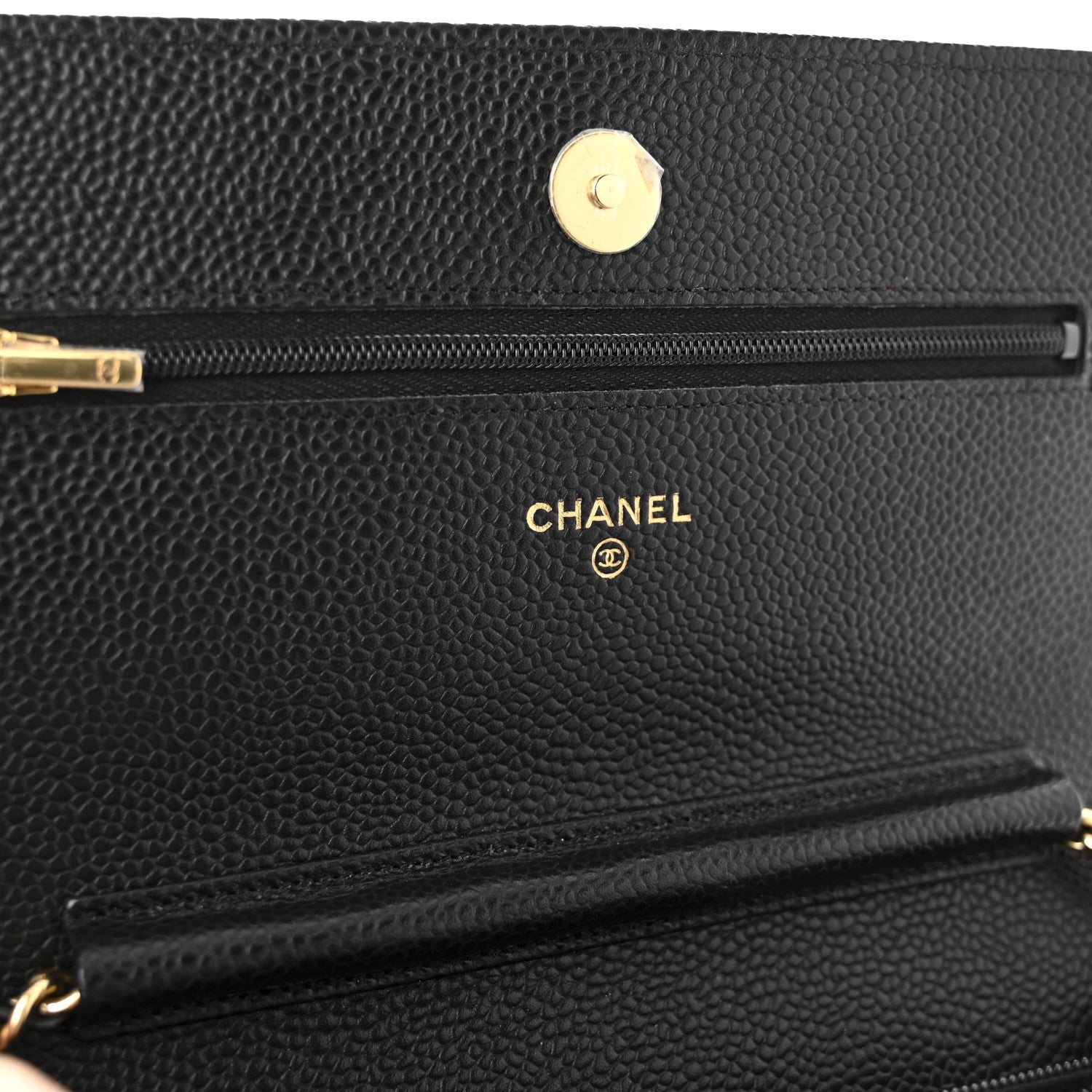 Chanel Caviar Quilted Wallet on Chain WOC Black 6 of 12