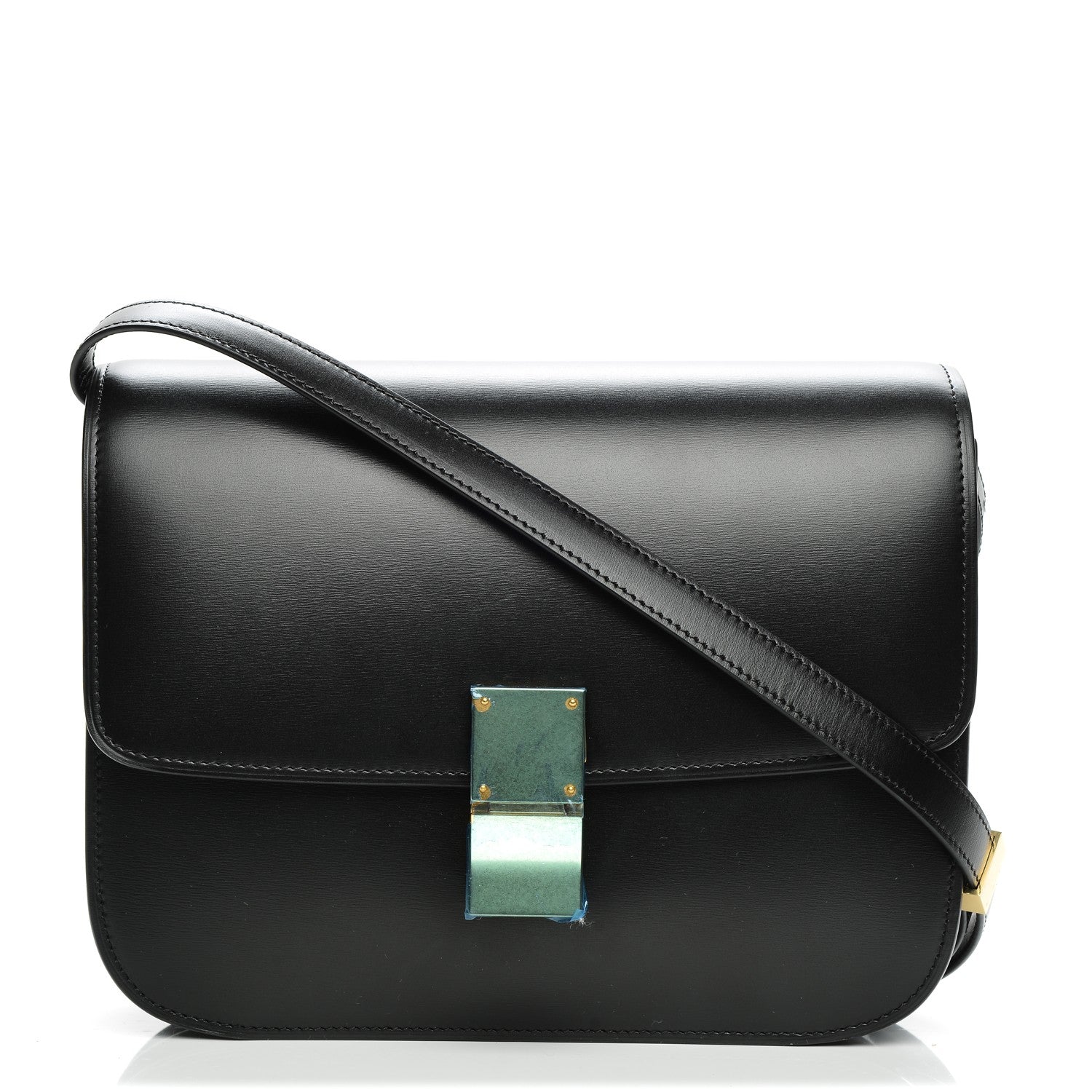 Celine Box Calfskin Medium Classic Box Flap Bag Black 1 of 7