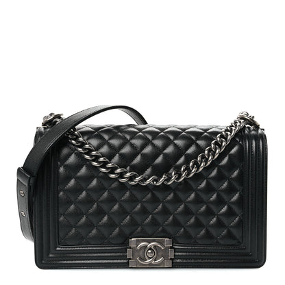 Chanel Caviar Quilted New Medium Boy Flap Black 1 of 10