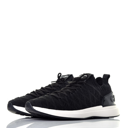 Chanel Fabric Logo Sneakers 39 Black 3 of 10