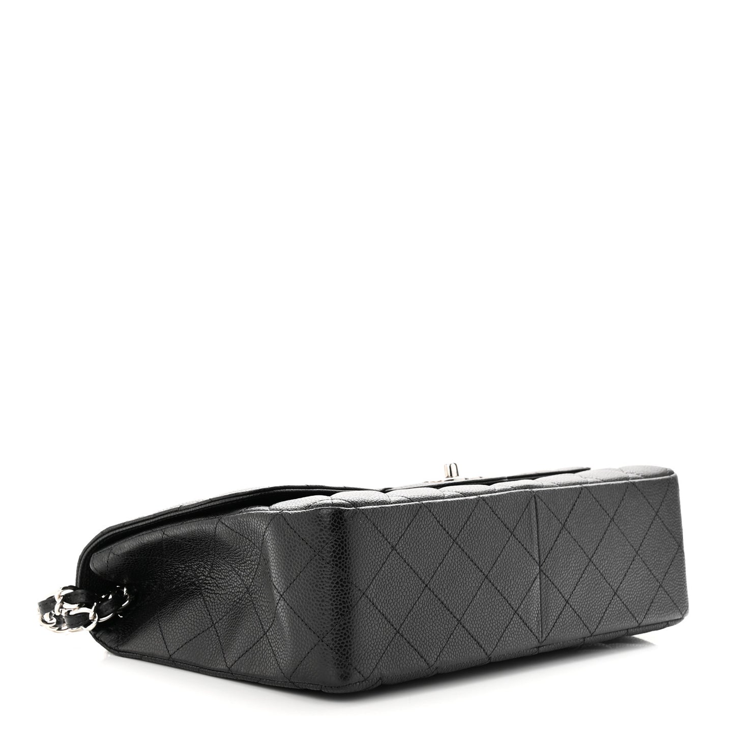 Caviar Quilted Jumbo Single Flap Black