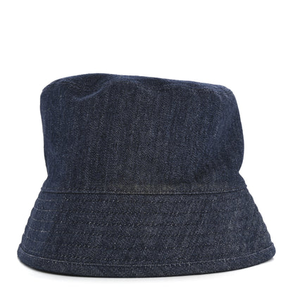 Prada Denim Re-Nylon Reversible M Bucket Hat Blue Black 11 of 12
