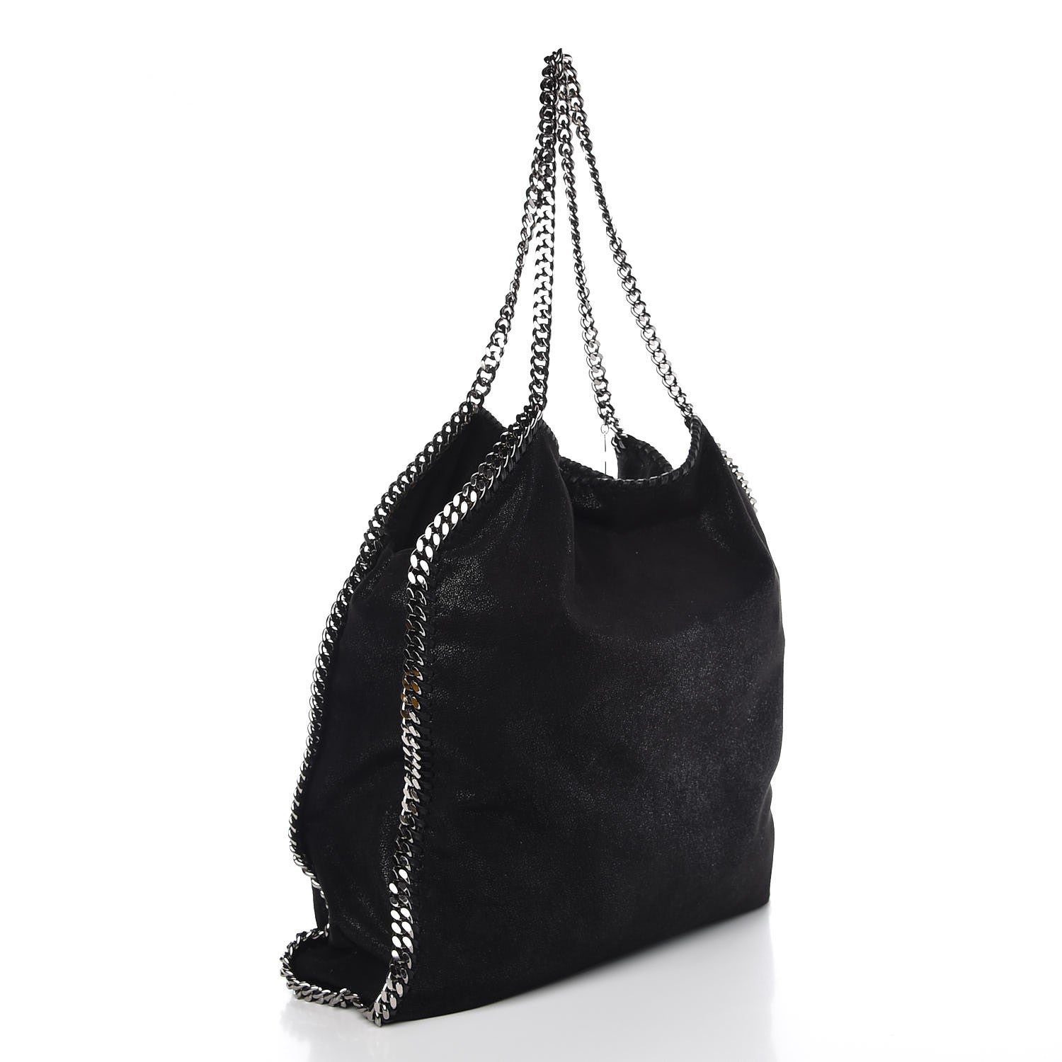 Stella McCartney Shaggy Deer Big Falabella Tote Black 3 of 11