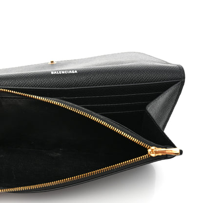 Balenciaga Grained Calfskin BB Thin Money Wallet Black 5 of 14