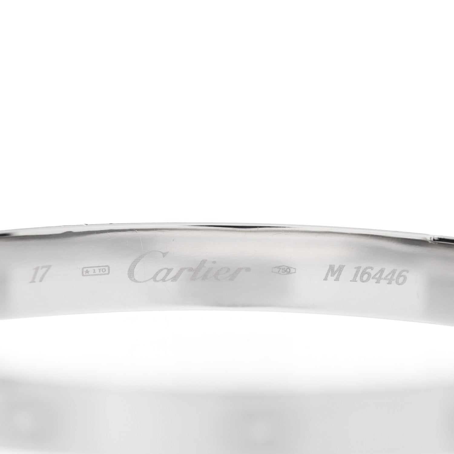 Cartier 18K White Gold LOVE Bracelet 17 4 of 4