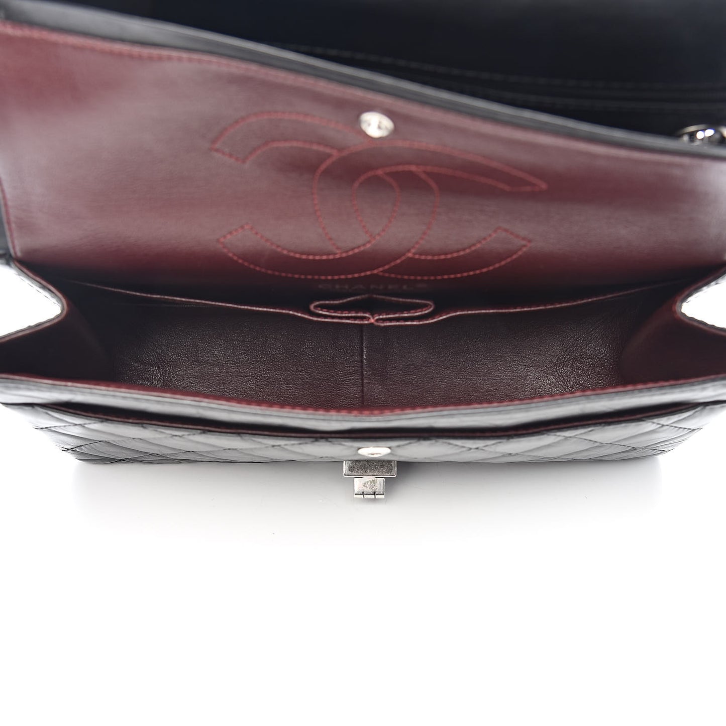 Aged Calfskin Quilted 2.55 Reissue 226 Flap Black