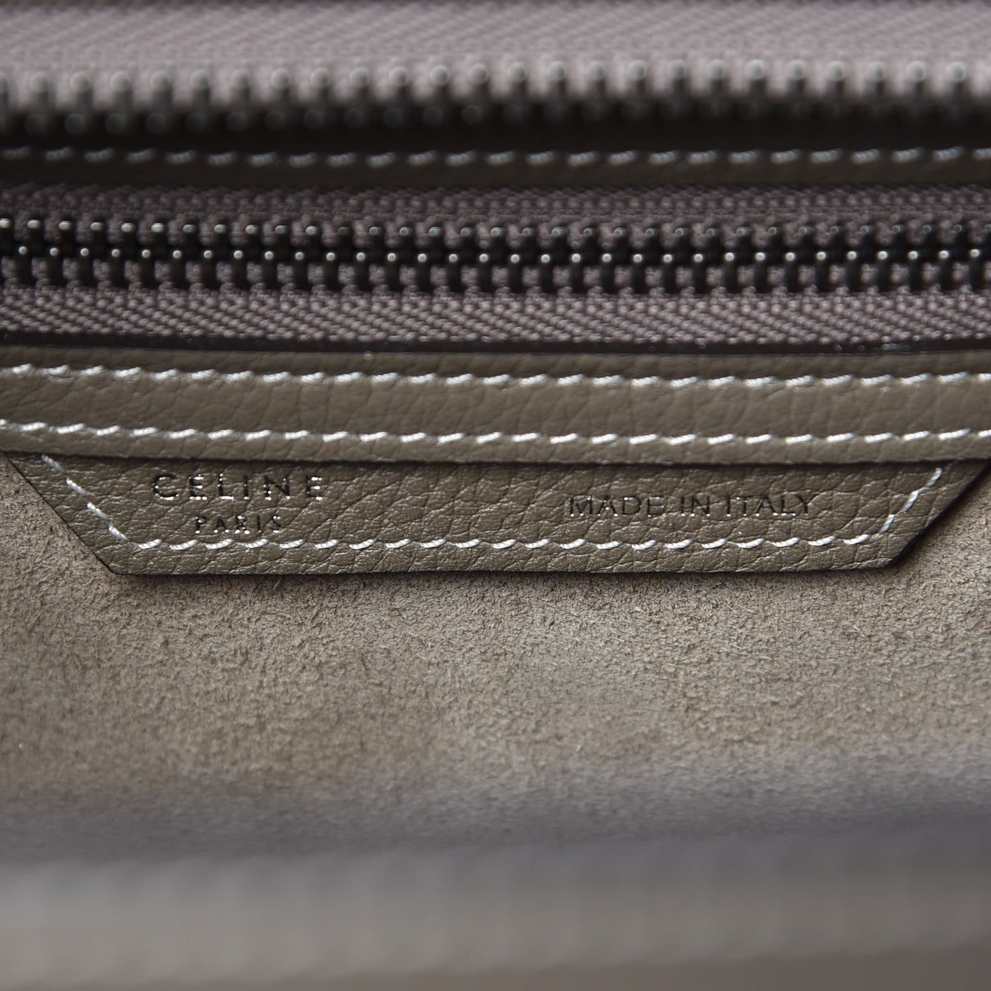 Drummed Calfskin Micro Luggage Souris