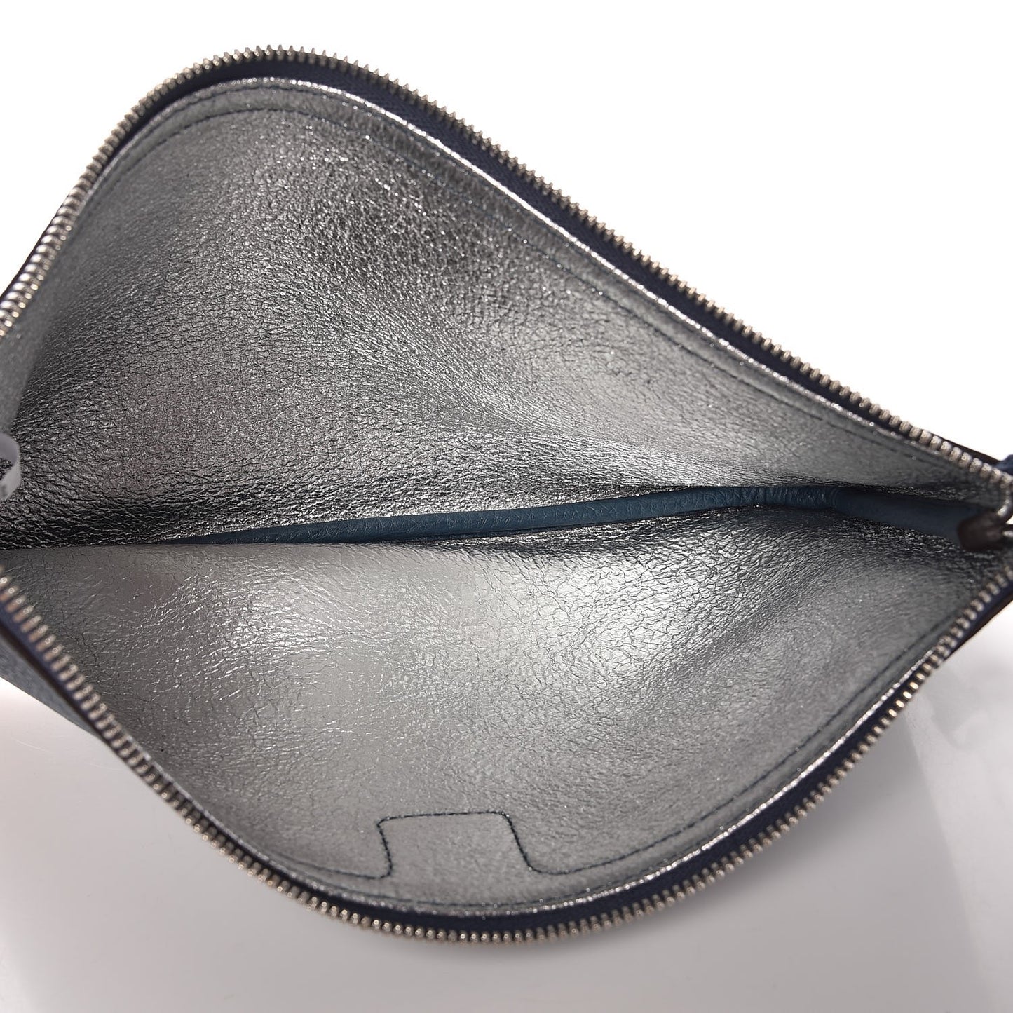 Grained Calfskin Medium Reversible Wandel Tote Blue