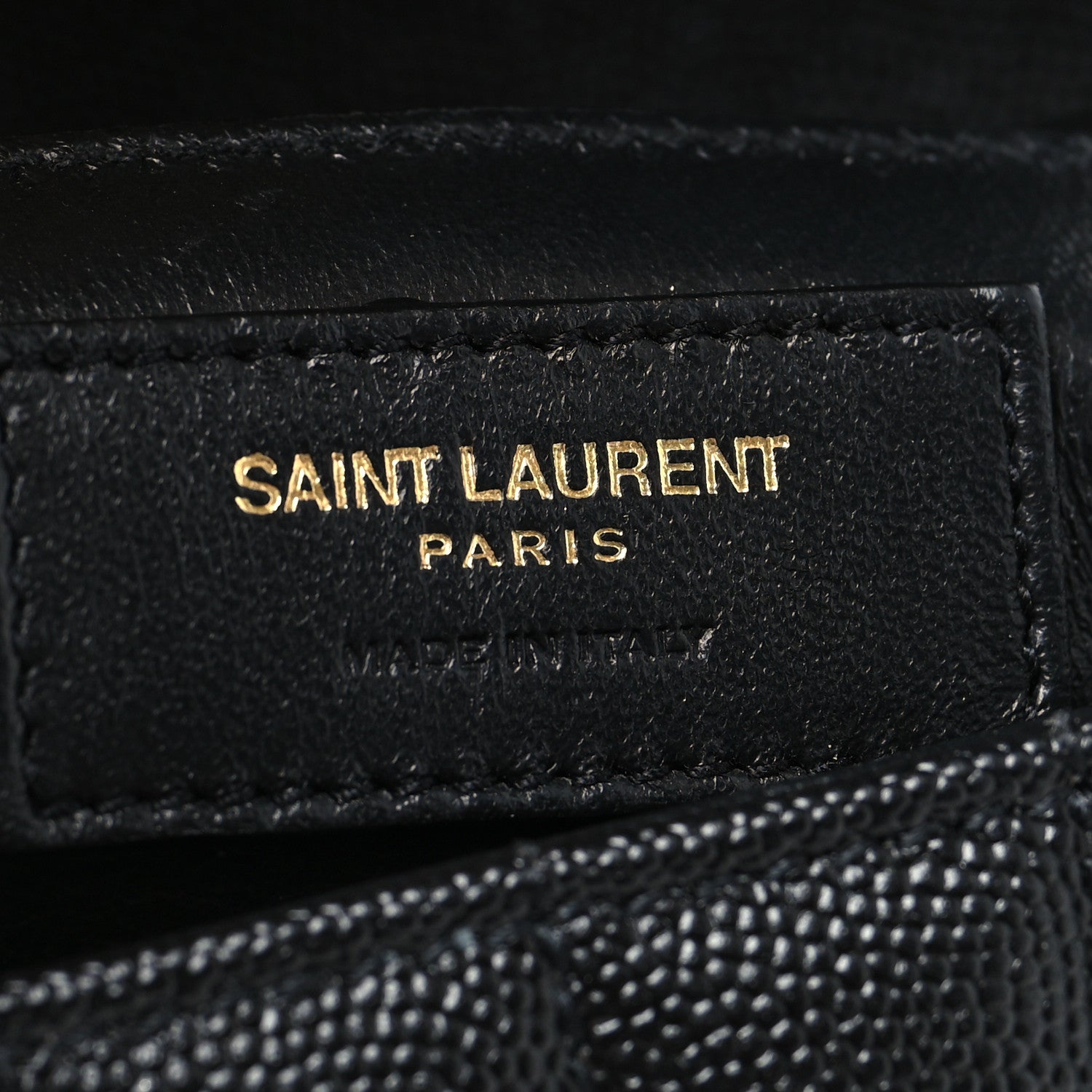 Saint Laurent Grain De Poudre Matelasse Monogram Small Vicky Chain Bag Black 7 of 11