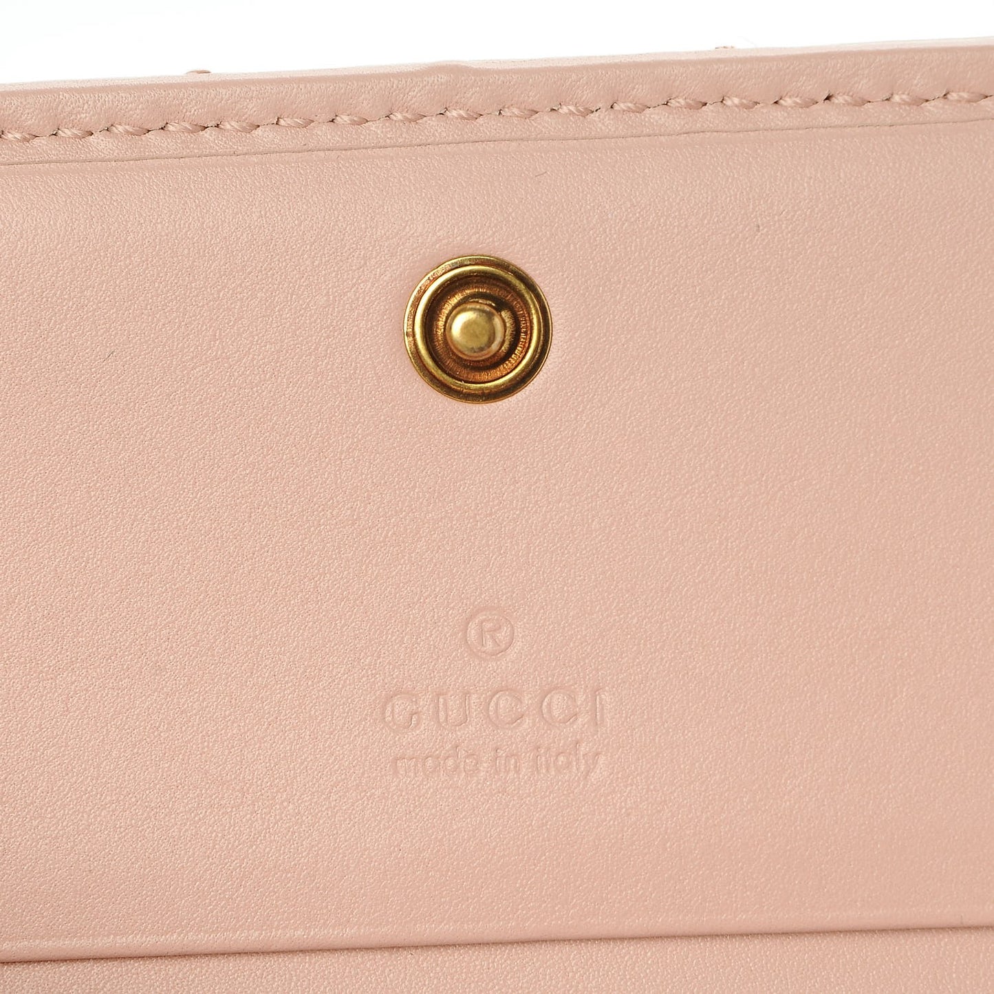 Calfskin Matelasse GG Marmont Card Case Wallet Perfect Pink