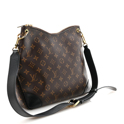Louis Vuitton Monogram Odeon MM Black 3 of 9