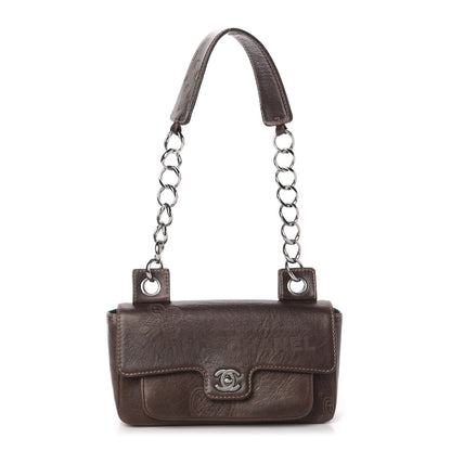 Chanel Calfskin Graffiti Flap Brown 1 of 10