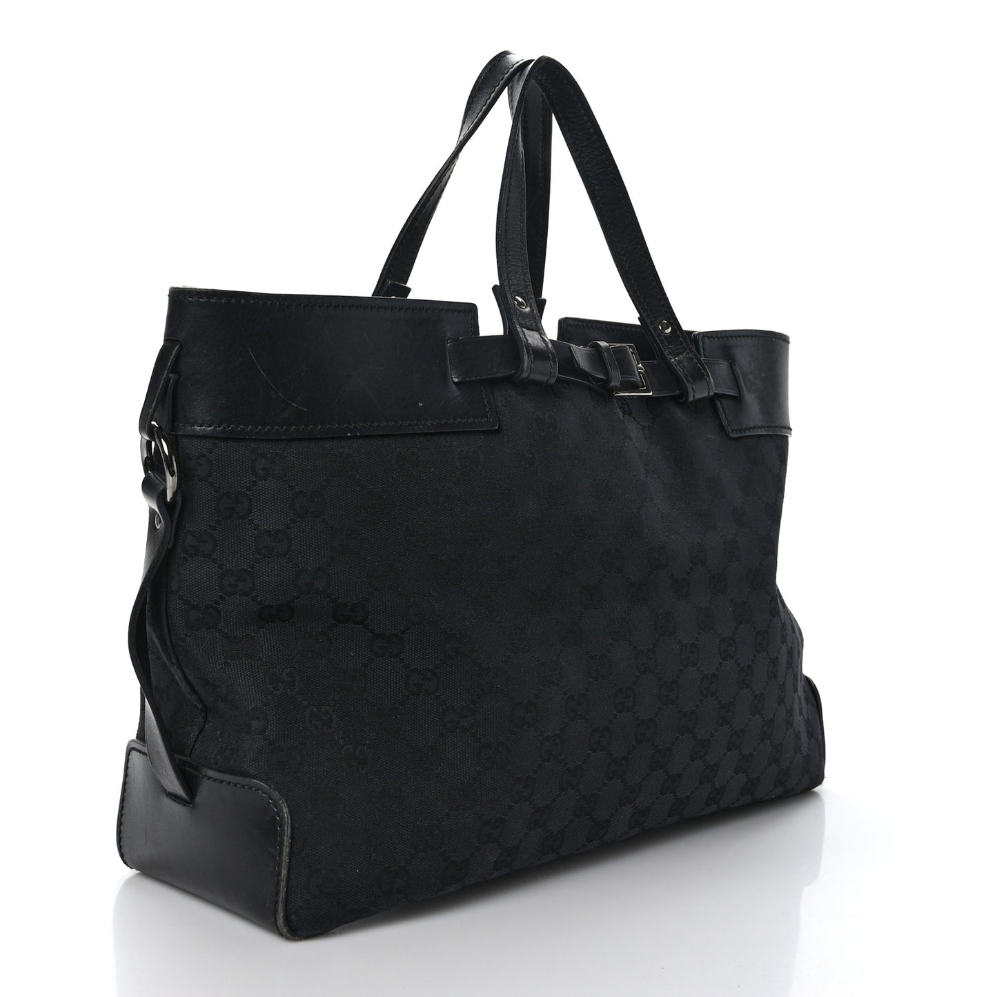 Monogram Large Tote Black