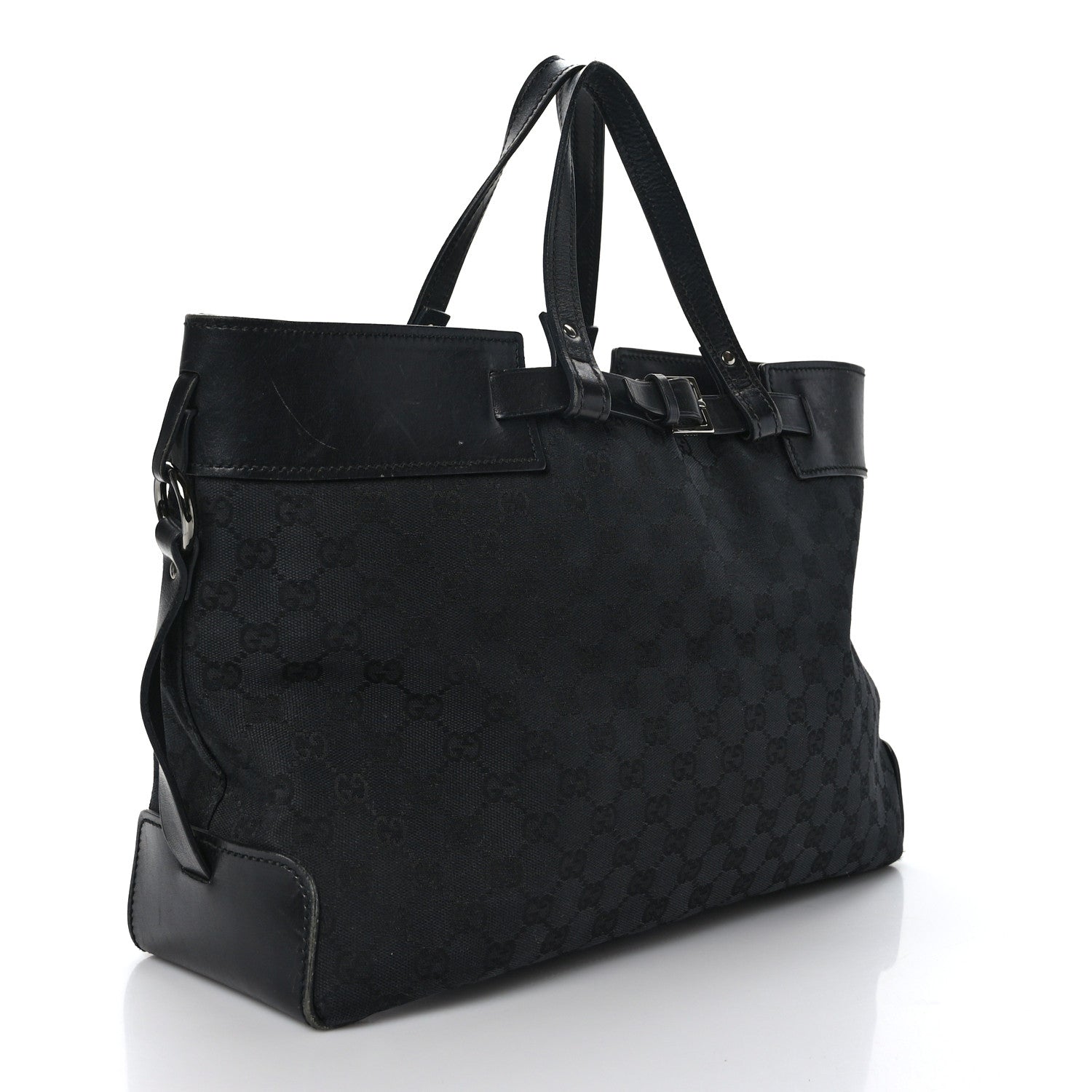 Gucci Monogram Large Tote Black 3 of 9
