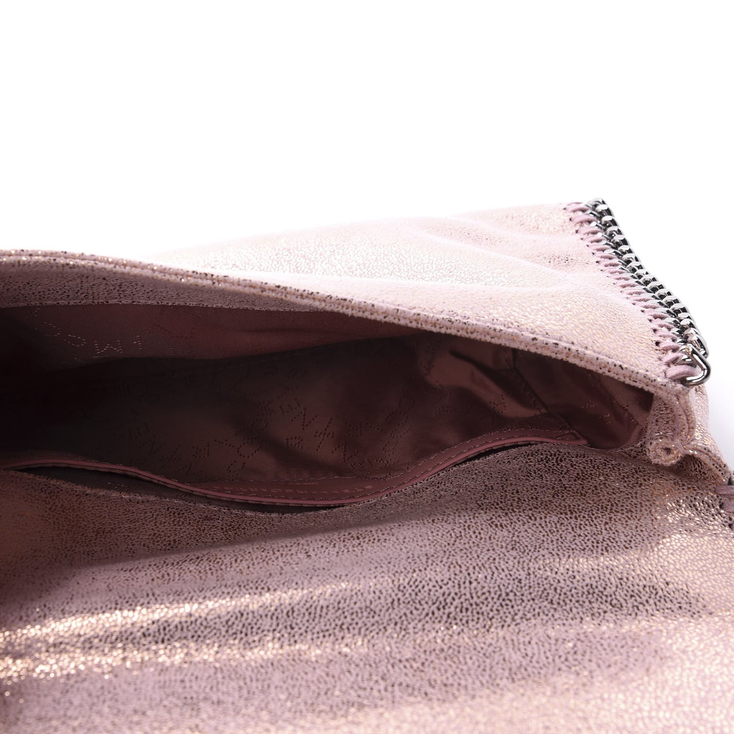 Metallic Shaggy Deer Falabella Messenger Pink