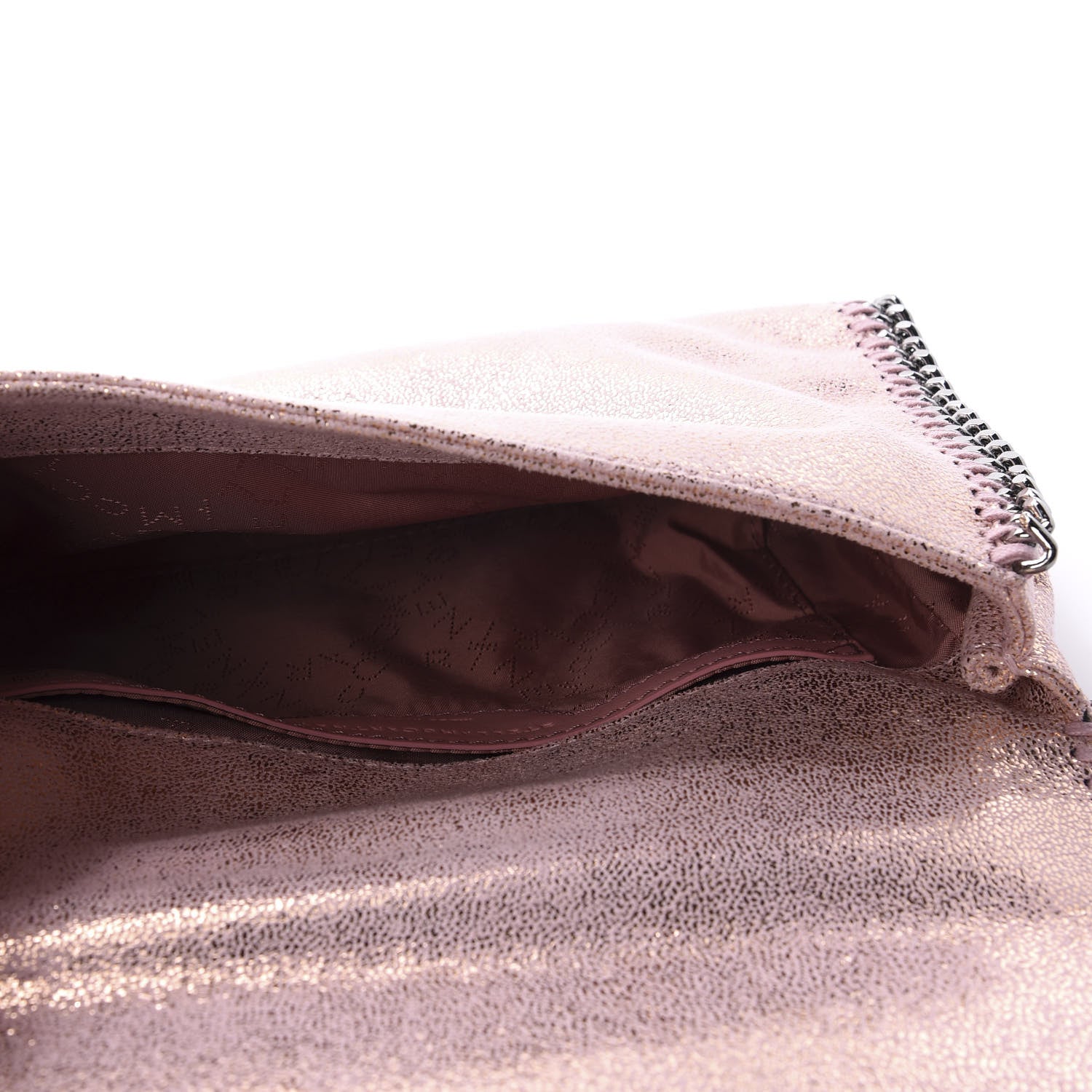 Stella McCartney Metallic Shaggy Deer Falabella Messenger Pink 5 of 10