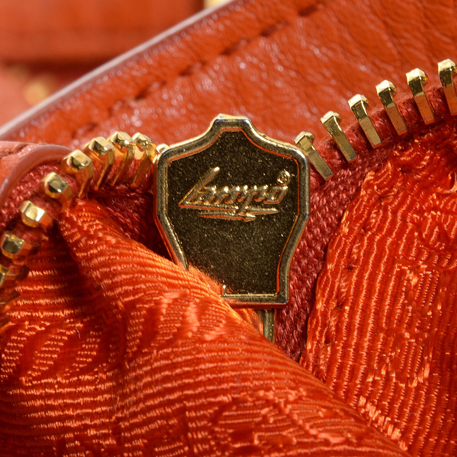 Prada Vitello Daino Side Zip Shopping Tote Papaya 9 of 12