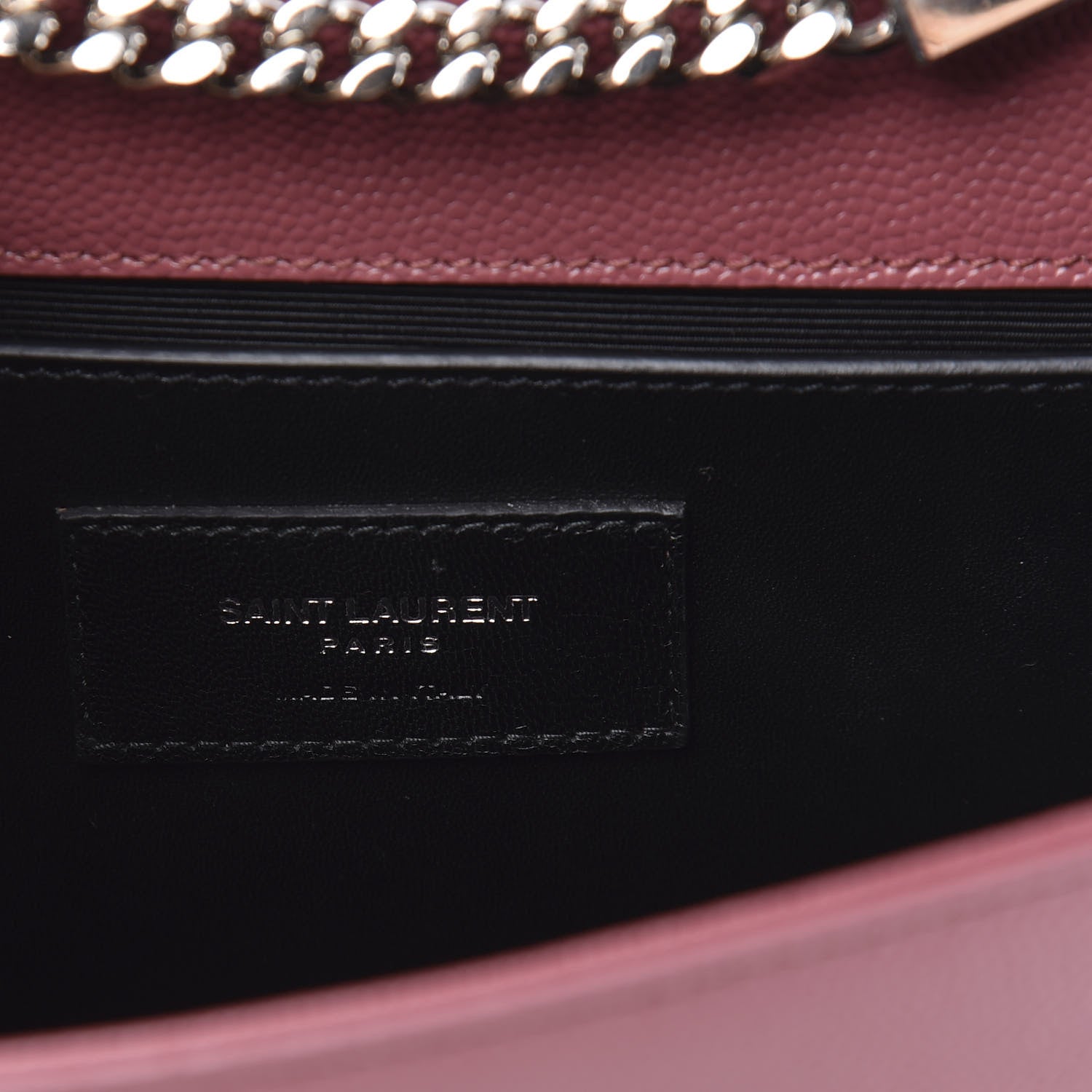 Saint Laurent Grain De Poudre Small Classic Monogram Kate Satchel Mystic Rose 6 of 9
