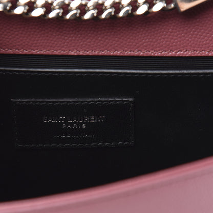 Saint Laurent Grain De Poudre Small Classic Monogram Kate Satchel Mystic Rose 6 of 9