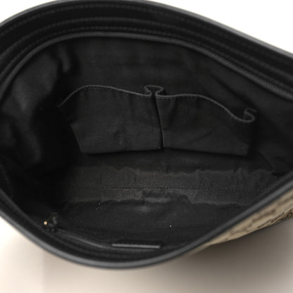 Gucci GG Monogram Web Flat Messenger Bag Black 5 of 10